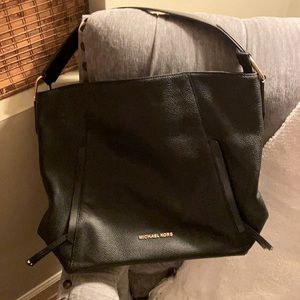 Michael Kors black leather purse